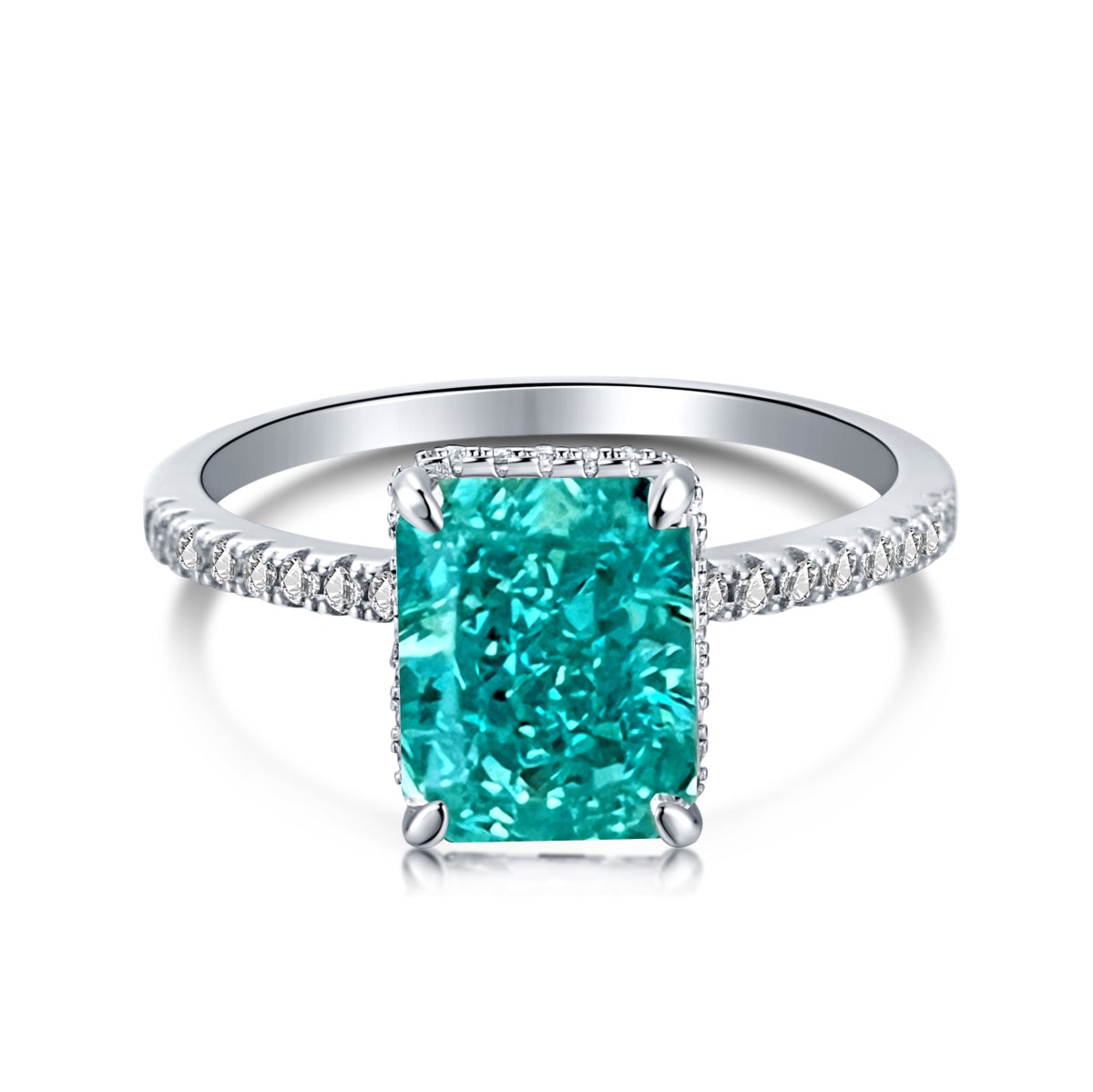 Green ring | 925 Silver