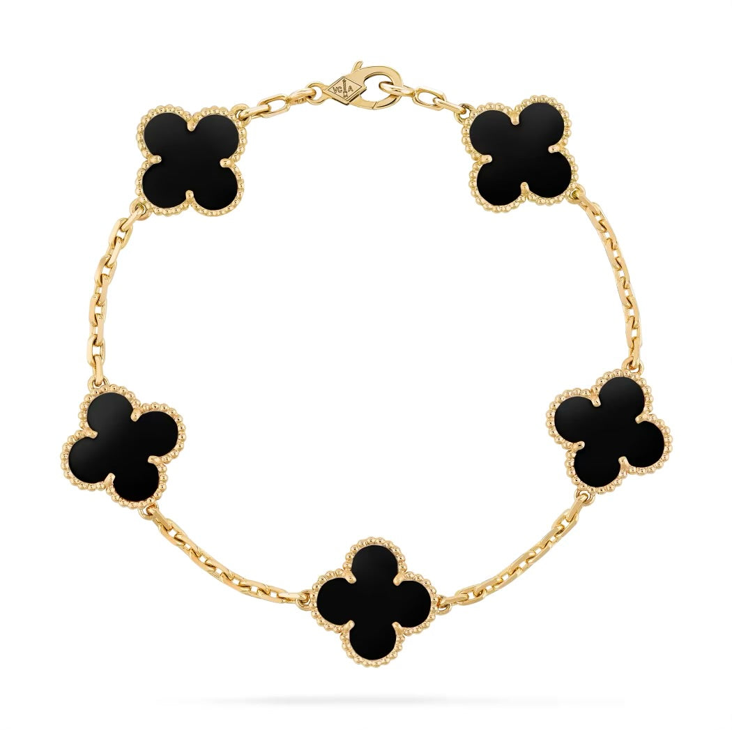 Clover bracelet black
