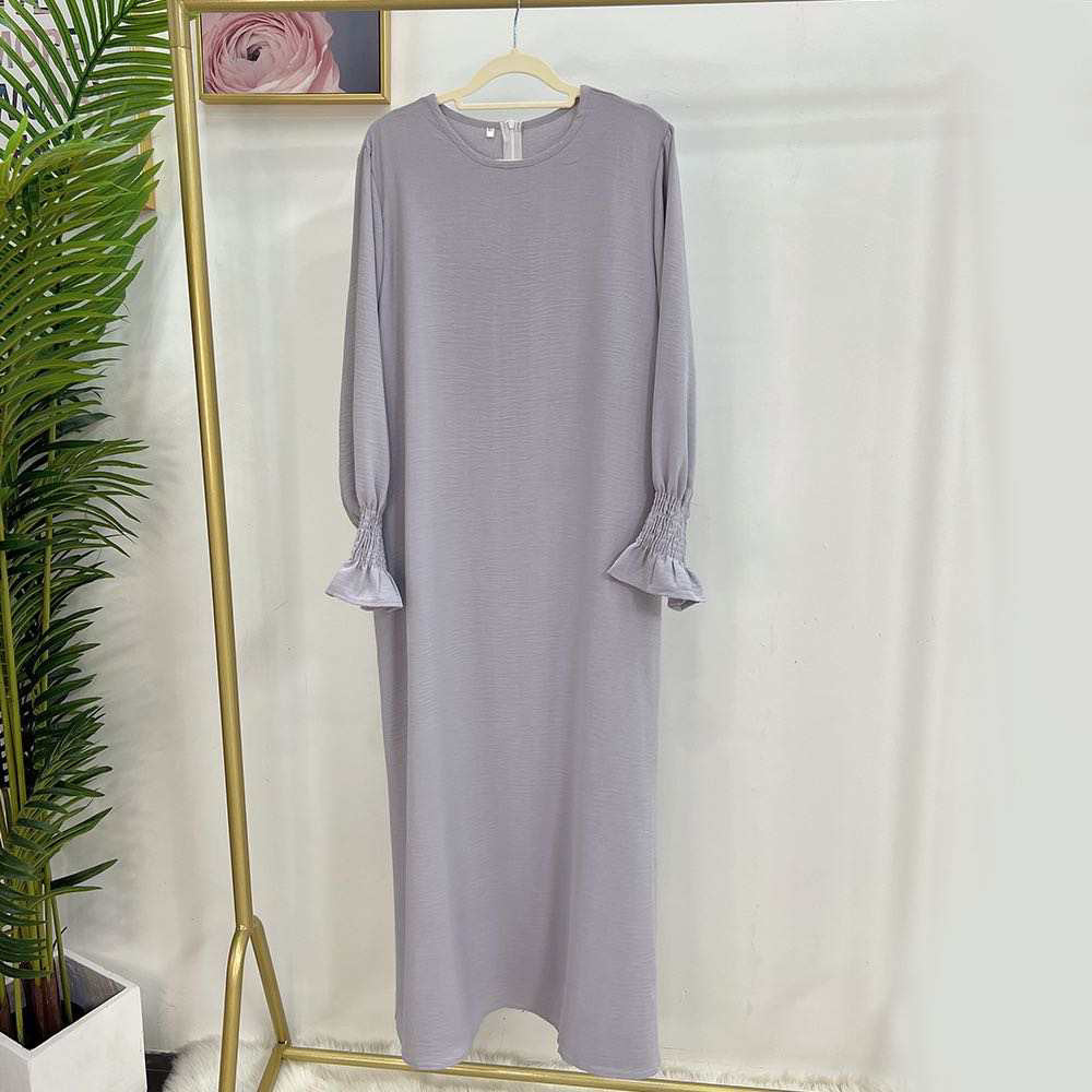 Abaya ruffle lichtgrijs