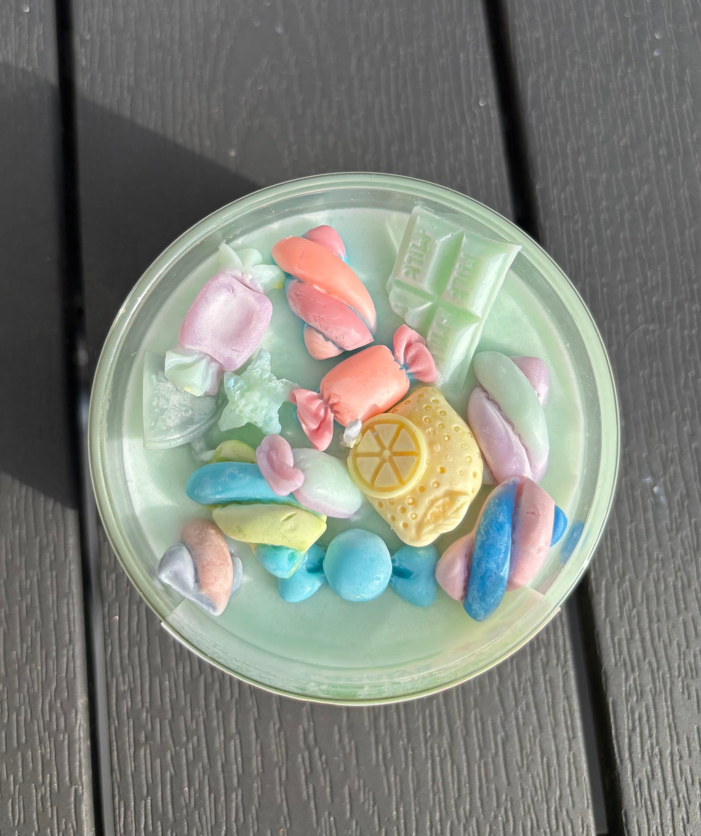 Milky charms candle