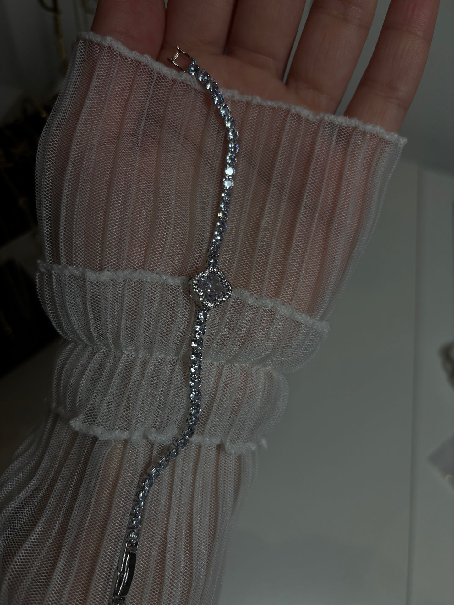 Clover bracelet silver