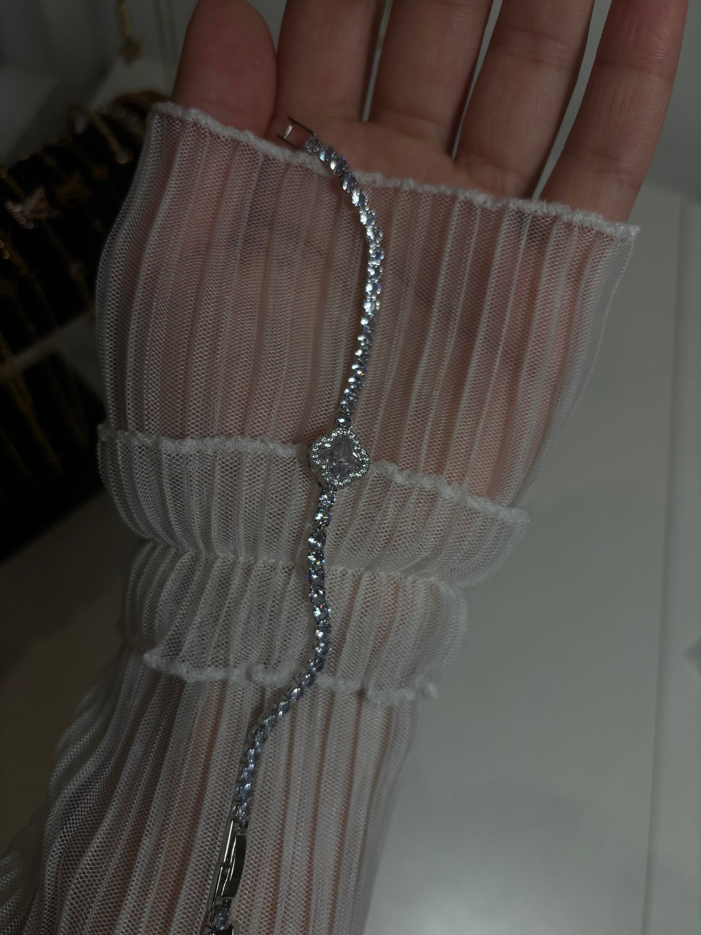 Clover bracelet silver