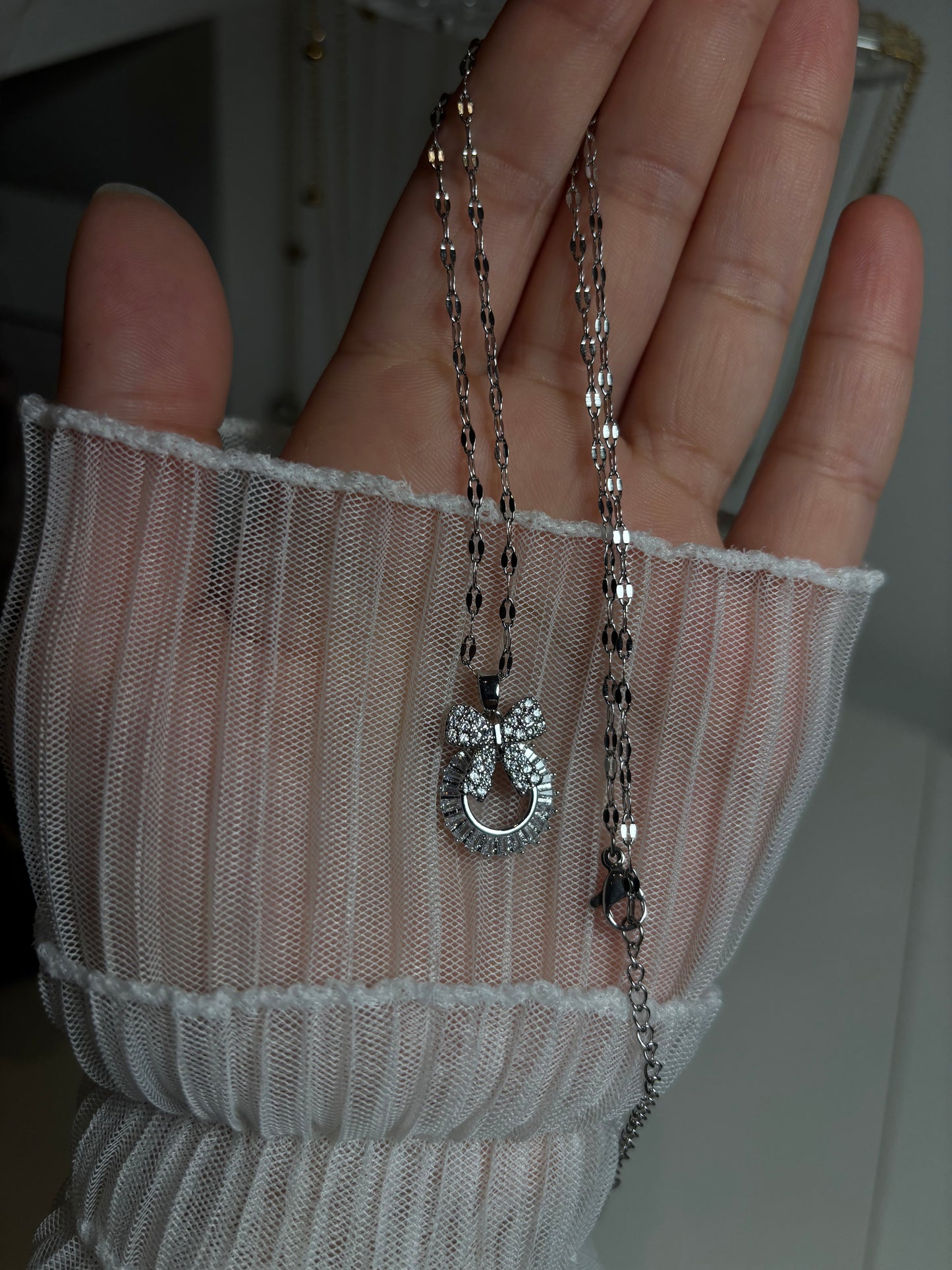 Atace necklace silver