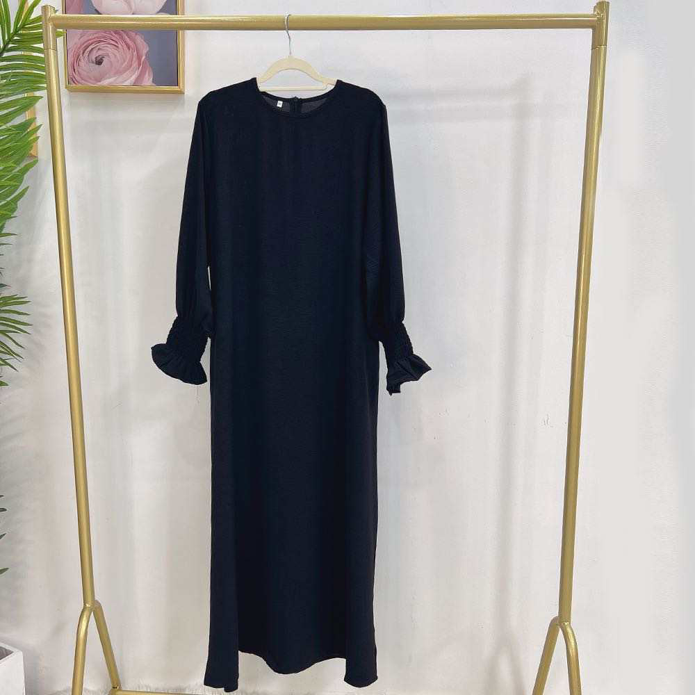Abaya ruffle donkerblauw