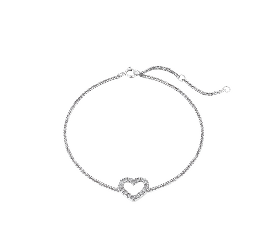Pulsera de corazón | Plata 925
