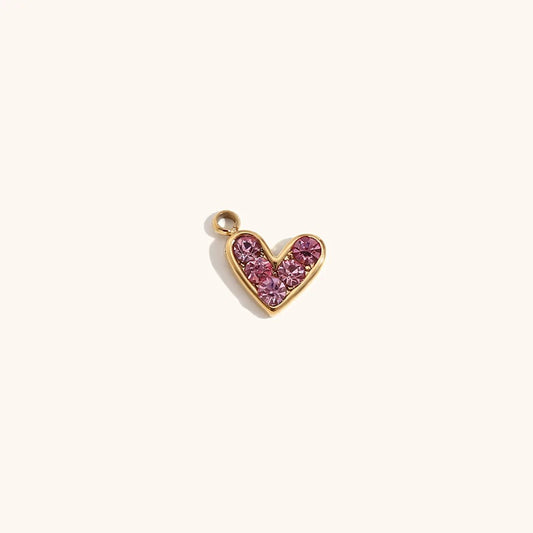 Pink heart pendant