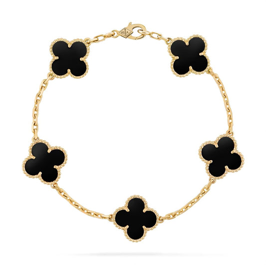 Clover bracelet black
