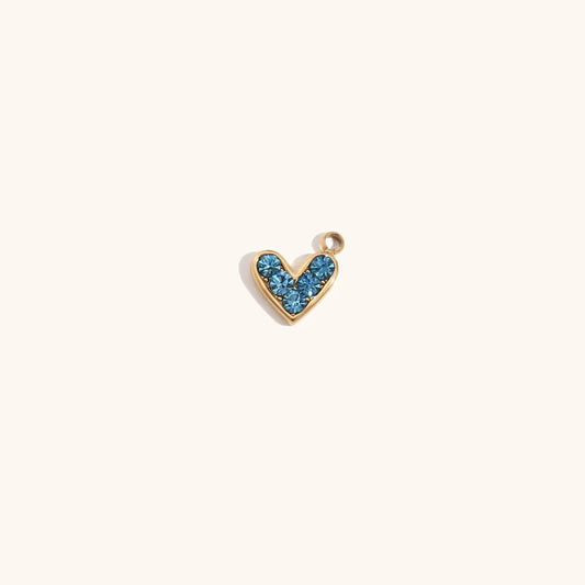 Blue heart pendant
