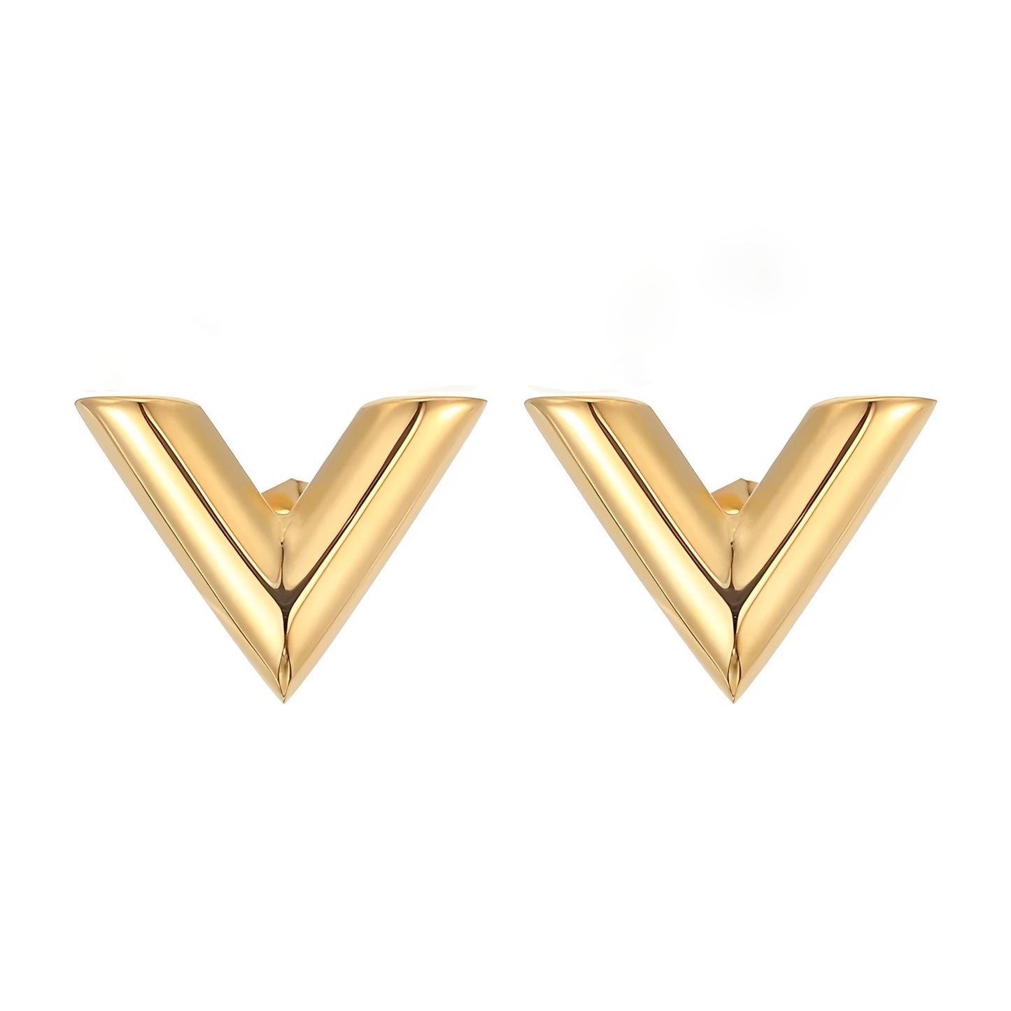 V earrings