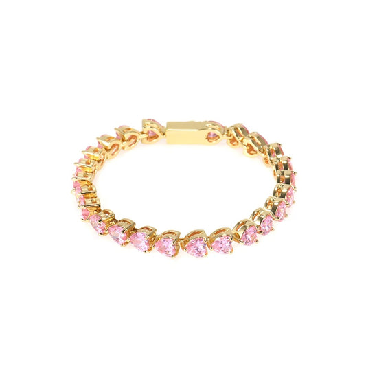 Heart bracelet pink
