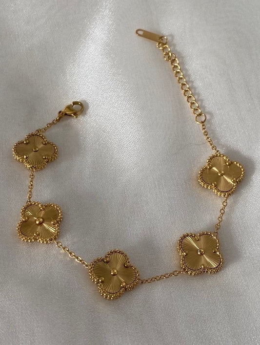 Clover bracelet gold
